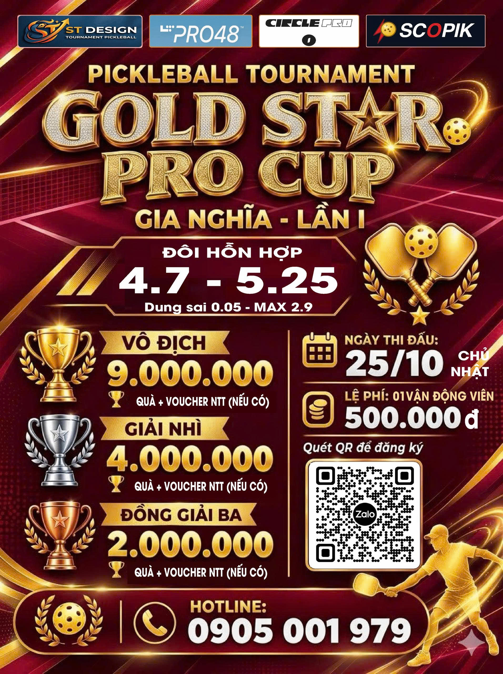 GOLD STAR PRO CUP — GIA NGHĨA, LẦN I